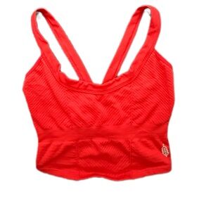 Red Women's Longline Bralette - FP Movements by Free People Size M/L NWOT